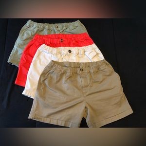 4 Mens Chubbies shorts - All size L & 5.5” inseam.
